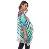 Maternity Plus Size Short Caftan with Tie-up Neckline - White Mark - 3 of 4