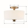 Crystorama Lighting Travis 2 - Light Flush Mount in  Vibrant Gold - 2 of 4