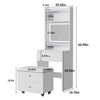 Vanity Desk Set with 3 Adjustable Lighted Mirror & Charger Station - 2 of 4