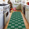Fulvari Christmas Red and Green Plaid Rug Decor Area Rug Washable Non Slip Stain Rug Christmas New Year Holiday Living Room Decor - 2 of 4