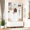 NicBex 75.40"H Modern Hall Tree with Storage for Living Room - 4 of 4
