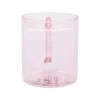 Bioworld Heart Transparent Pink Glass Mug - 4 of 4