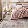 Hauteloom Rust Anahawan Distressed Washable Area Rug - 3 of 4