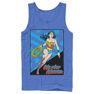 Men's Justice League Stars And Stripes Poster Tank Top - 1 of 3