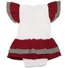 Pavilion Gift Company - Crimson & Gray - #1 Fan Onesie Dress 0-6 Months - Leotards and Bodysuits - 3 of 4