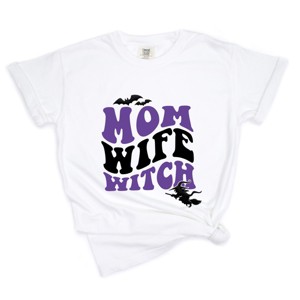 Simply Sage Market Mom Wife Witch Colorful Puff Print Garment Dyed Tee - 1 of 4
