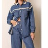 Women's Lacy Vibes Crochet Shacket - Polagram XL - 3 of 3