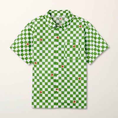Boys' Adaptive Gingham Short Sleeve Button-Down Shirt - kate Boys' Adaptive Gingham Short Sleeve Button-Down Shirt - kate