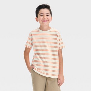 Boys' Short Sleeve Striped T-Shirt - Cat & Jack™ - 1 of 3