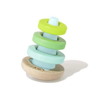 Montessori Mama Wooden Toys for Babies 5-Piece Collection - Multi-Sensory Learning Rattle for Babies - Infant Wooden Toy Set Baby Weights Toys - Teeth