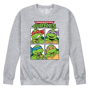 Men's - Teenage Mutant Ninja Turtles - Group Blocks Graphic Fleece Sweatshirt - 1 of 4