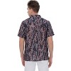 HAPPY BAY Men's Hawaiian Shirts Short Sleeve Button Down Shirt Mens Hawaii Shirts Linen Effect Boho Vacation Casual Beach Shirts for Men - 2 of 4