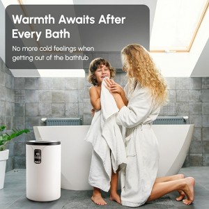 20L Bathroom Towel Heater, Intelligent LCD Display, with 24-Hour Preset Timer, Adjustable Temperature Mode, Suitable for 2 Oversized Towels - 1 of 4