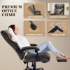 Big and Tall Office Chairs with Foot Rest,500LBS Wide Ergonomic Gaming Chair,90-155°Recline Executive Leather Computer Chairs - 3 of 4