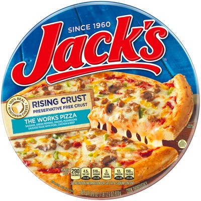 Jacks Rising Crust The Works Frozen Pizza - 28.5oz