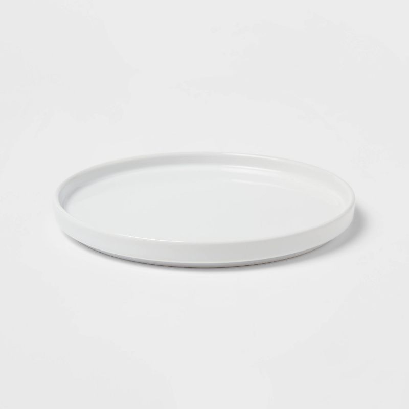 8&#34; Stoneware Stella Salad Plate White - Threshold&#8482;, 4 of 5