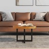 vidaXL Coffee Table End Table Side Table Living Room Furniture Teak Resin - 23.6" x 15.7" - 2 of 4