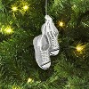5.31" Christmas Glass Silver Shoes Ornament - Wondershop™ - 2 of 3
