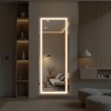 LED Aluminum Frameless Silver Full-Body Mirror with Round Corners - 2 of 4