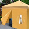 InstaHibit Set of 4 Sidewall Fits 10x10ft Canopy Tent with Zipper UV30+ Outdoor Party Yellow - 3 of 4
