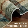 Modern Washable Area Rug, Geometric Pattern Throw Carpet with Non Slip Backing, Stain Resistant Floor Cover for Living Room - 4 of 4