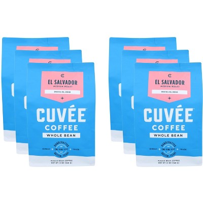 Cuvee Coffee Whole Bean El Salvador - Case of 6 - 12 oz