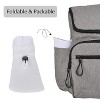 Tirrinia Floral Scarf Wide Brim Women's Sun Hat, with Neck Flap Foldable UV Protection Cap for Garden Beach Hiking, White - 4 of 4