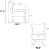 Acekool Modern Armless Accent Chair - 2 of 4