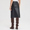 Women's Faux Leather Midi A-Line Skirt - Universal Thread™ - 2 of 4