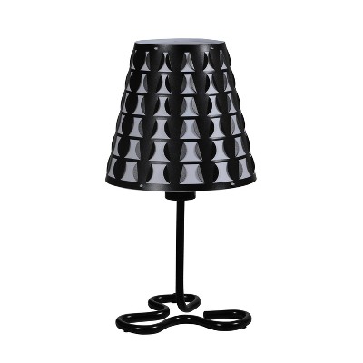 geometric metal table lamp