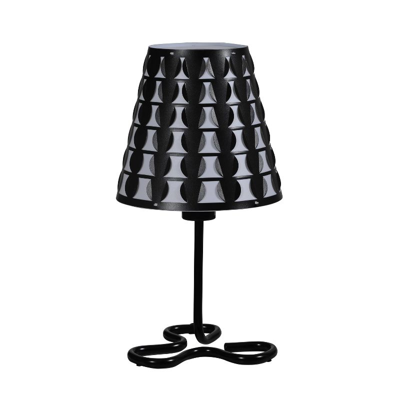 16&#34; Modern Metal Table Lamp with Clover Base Black - Ore International, 1 of 6