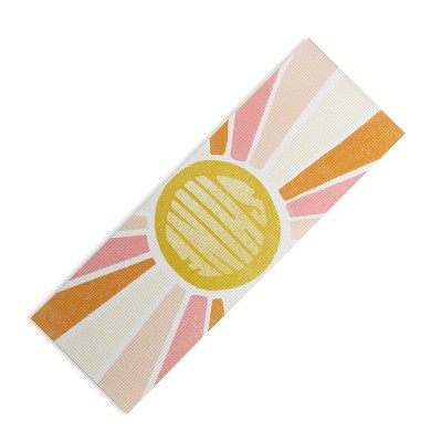 Sunshinecanteen Sundial Shine (6mm) 24" x 70" Yoga Mat - Society6