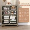 5 Drawer Dresser for Bedroom, Modern Wood Grain Chests of Drawers, with Deep Drawers & Metal Knobs, of Drawers for Bedroom, Entryway - 3 of 4