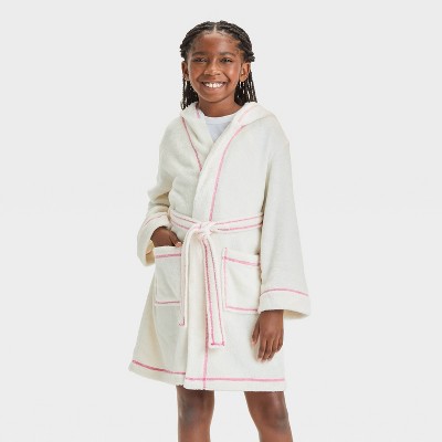 Girls' Bear Robe - Cat & Jack™ Cream M