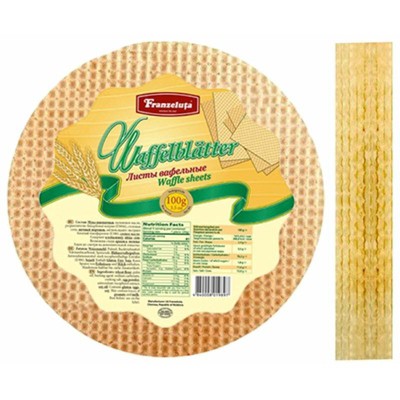 Franzeluta Plain Tort Wafer Sheets 100g - Versatile Delight For Baking And Crafting Exquisite Homemade Treats And Desserts