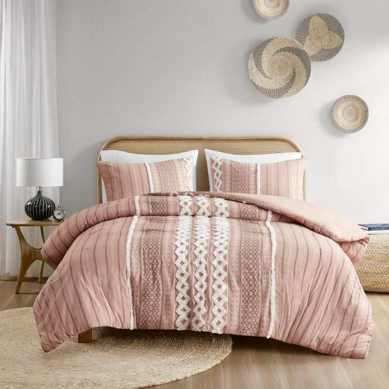 Ink+Ivy 3pc Imani Cotton Comforter Set with Chenille, 4 of 14