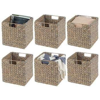 Best Choice Products 13x13in Hyacinth Storage Baskets, Set of 5  Multipurpose Collapsible Organizers - Gray