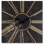 HomeRoots Set of Two Black And Gold Wood Analog Square Cinema Wall Clocks - 4 of 4