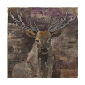 Trademark Fine Art -Albena Hristova 'The Leader Deer' Canvas Art - 1 of 4