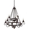 Quoizel Lighting Noble 9 - Light Chandelier in  Rustic Black - 4 of 4