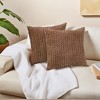 REGALWOVEN Corduroy Fade-Resistant Polyester Modern Square Throw Pillow Covers Set of 2 - 2 of 4