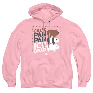 We Bare Bears Grizz Pan Pan Ice Bear Adult Pull-Over Hoodie - 1 of 4
