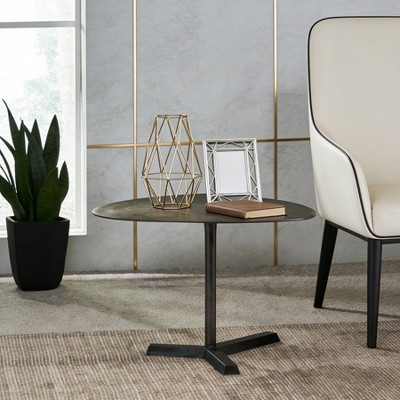 TiramisuBest Small Coffee Table with Storage Rolling Side Table Slide Under Sofa for Living Room Bedroom Apartment Easy Assembly