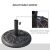 MOEPISY 18 inch 20 lbs Round Resin Umbrella Base Stand Market Parasol Holder - 4 of 4