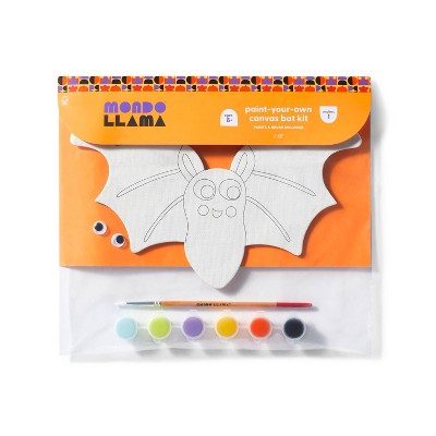 Paint-Your-Own Shaped Bat Canvas with Googly Eyes - Mondo Llama™