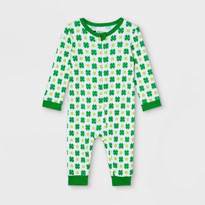 baby st patrick's day pajamas