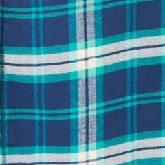 evening blue plaid