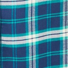 evening blue plaid