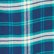 evening blue plaid