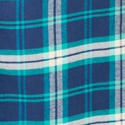 evening blue plaid